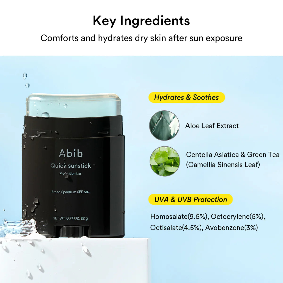 ABIB - Quick Sunstick Protection Bar SPF50+ PA++++, 22g