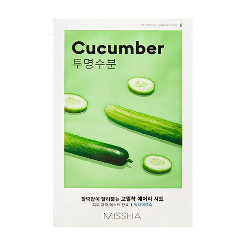 Missha - Airy Fit Sheet Mask - Cucumber, 19g