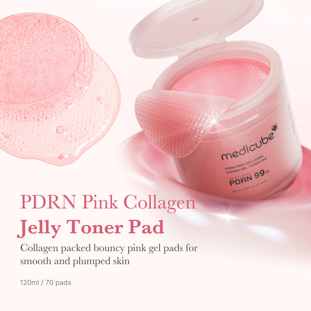 Medicube - PDRN Pink Collagen Toning Gel Toner Pad, 120ml (70pcs)