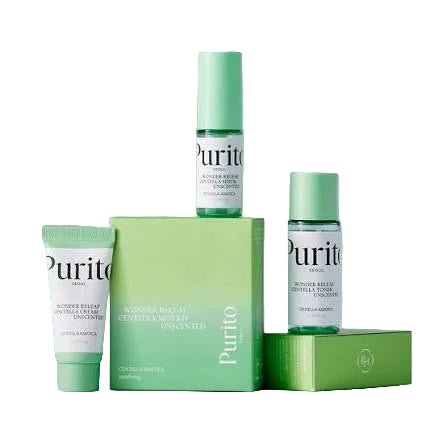 PURITO - Wonder Releaf Centella Mini Kit Unscented, 3 PCs